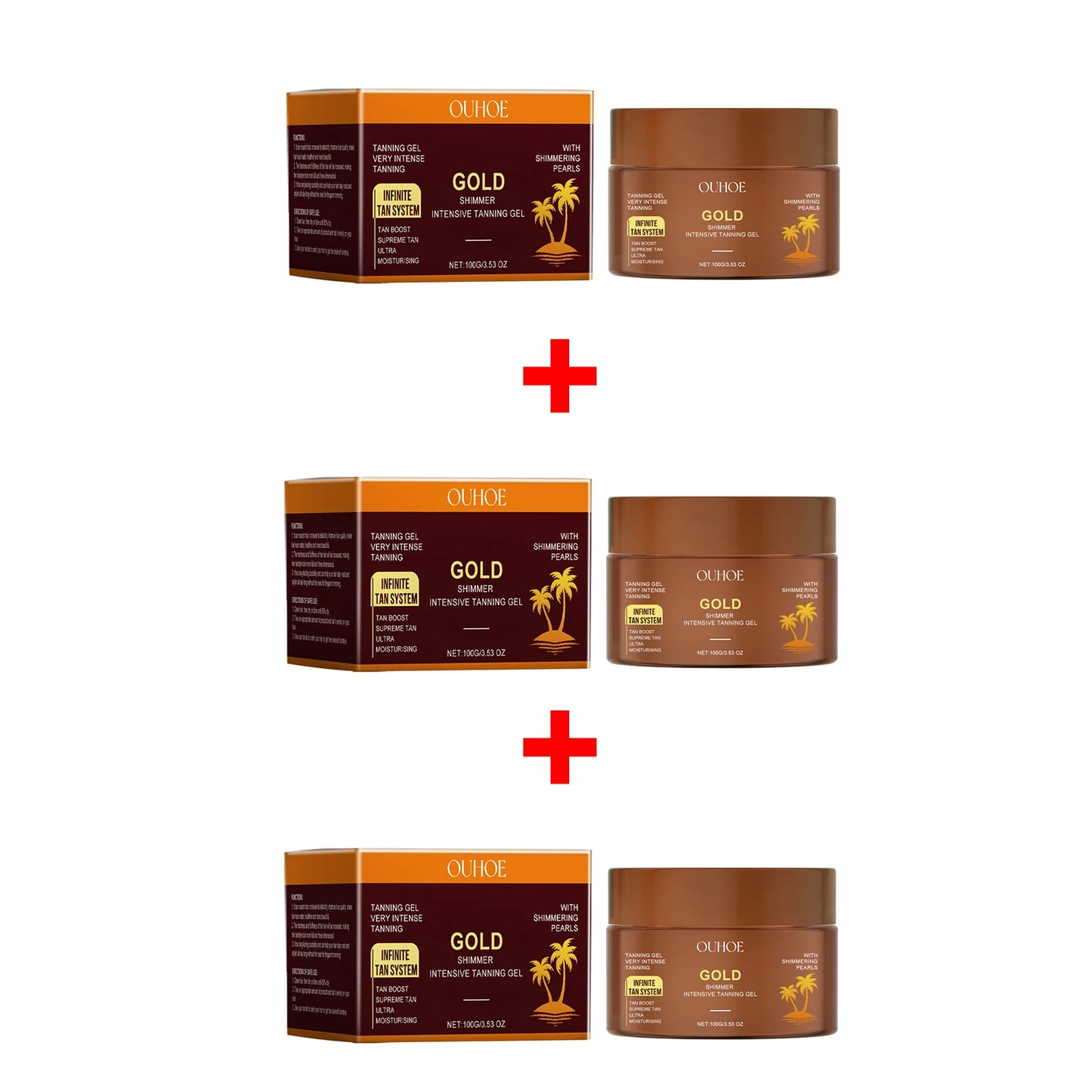 Tanning Gel Sunless Tan for Face & Body Tan Accelerator Hydrating Moisturizing Quick Drying Sunbed & Outdoor Tanning Lotion 100g