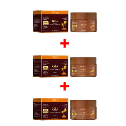 Tanning Gel Sunless Tan for Face & Body Tan Accelerator Hydrating Moisturizing Quick Drying Sunbed & Outdoor Tanning Lotion 100g